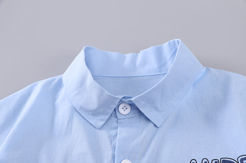 Boys Printed Shirt With Shorts