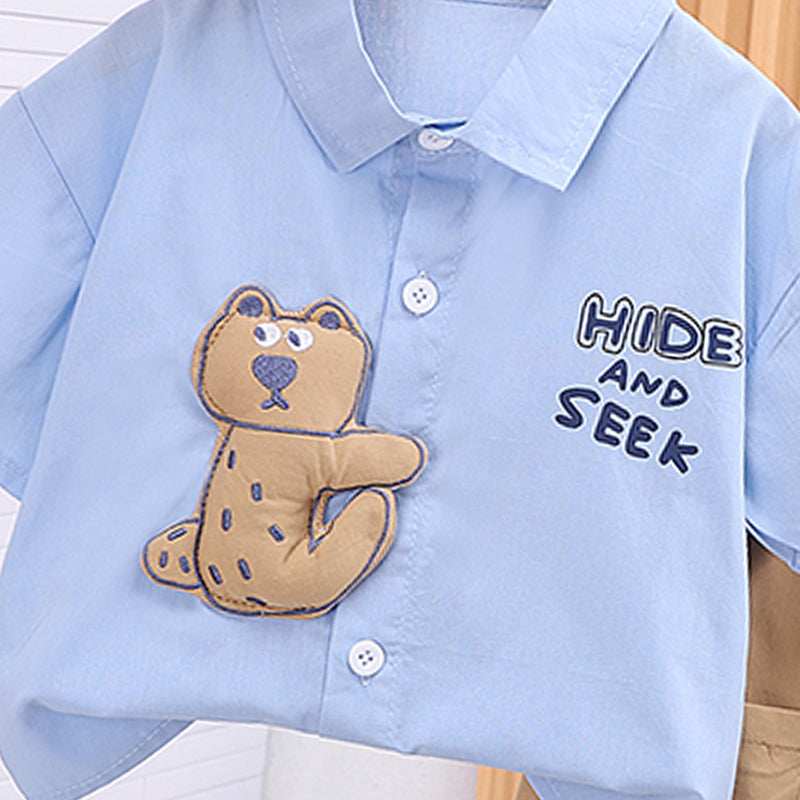 Boys Printed Shirt With Shorts