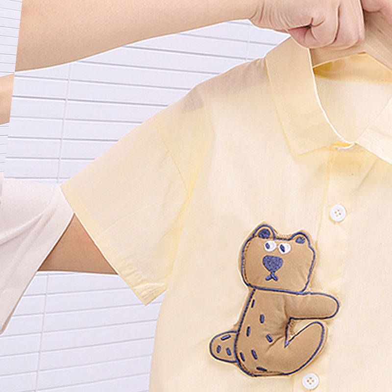 Boys Printed Short Sleeves Shirt With Shorts