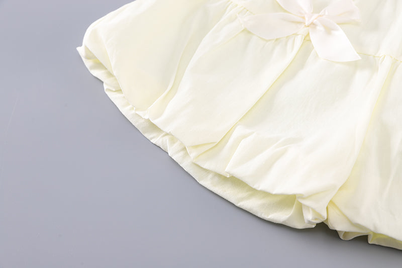 Girls Polo Collar Top With Skirt