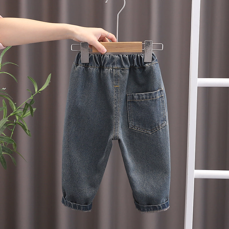 Boys Light Fade Mid-Rise Regular Fit Jeans