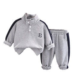 Boys Halter Neck Sweatshirt With Trousers