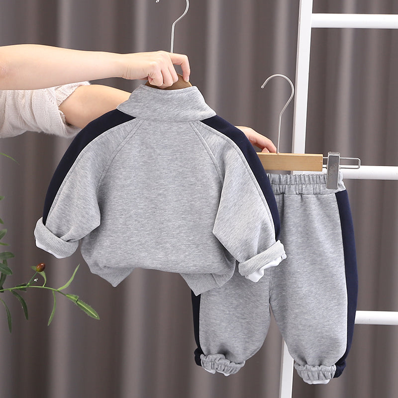 Boys Halter Neck Sweatshirt With Trousers