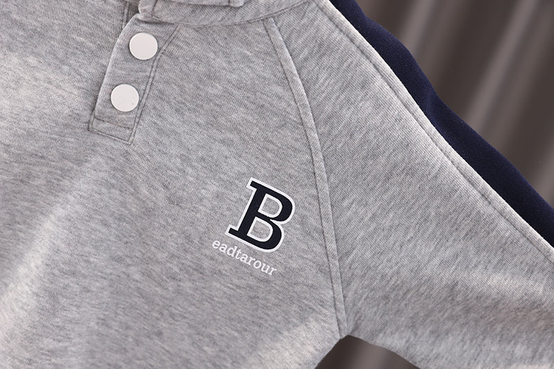 Boys Halter Neck Sweatshirt With Trousers