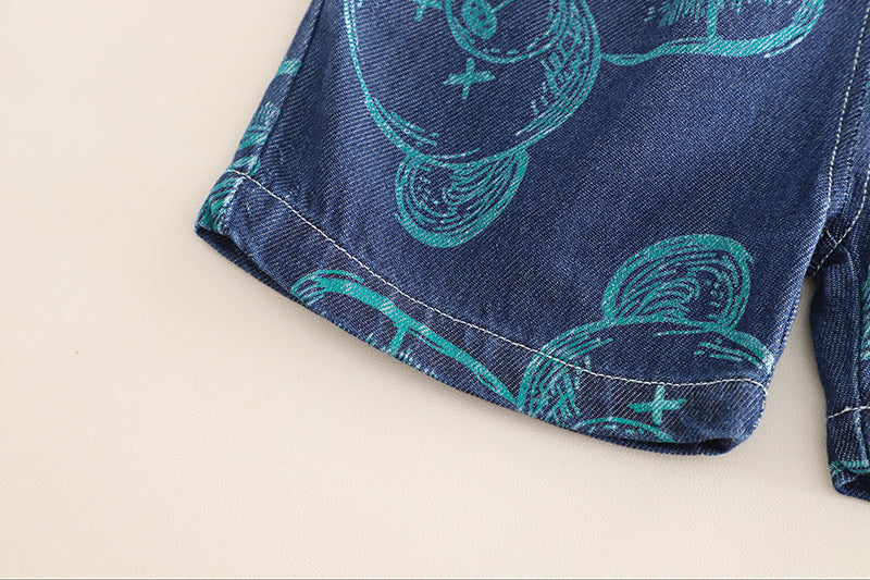 Boys Printed Shirt With Shorts