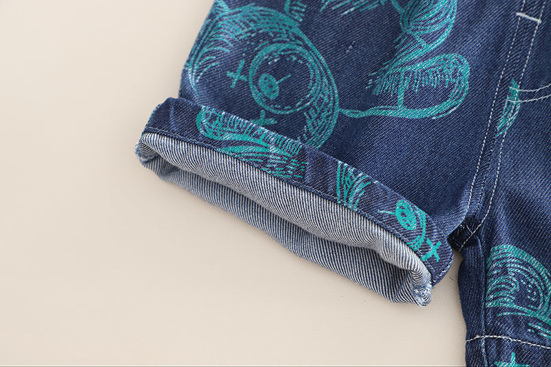 Boys Printed Shirt With Shorts