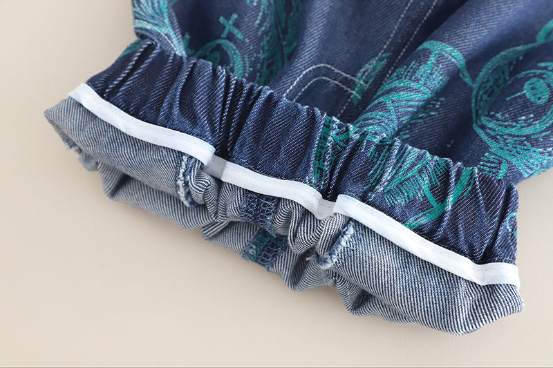 Boys Printed Shirt With Shorts