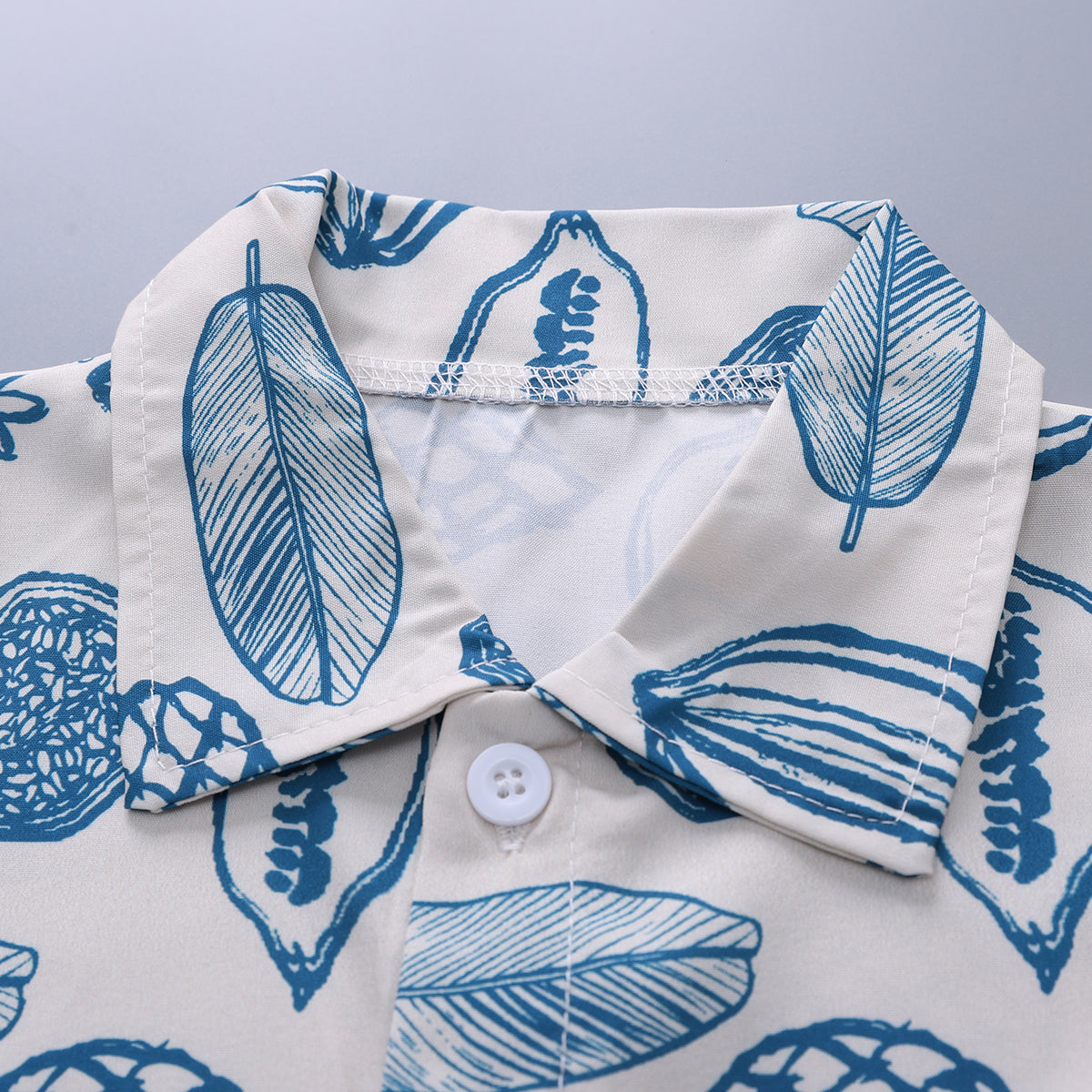 Printed Shirt and Shorts Set