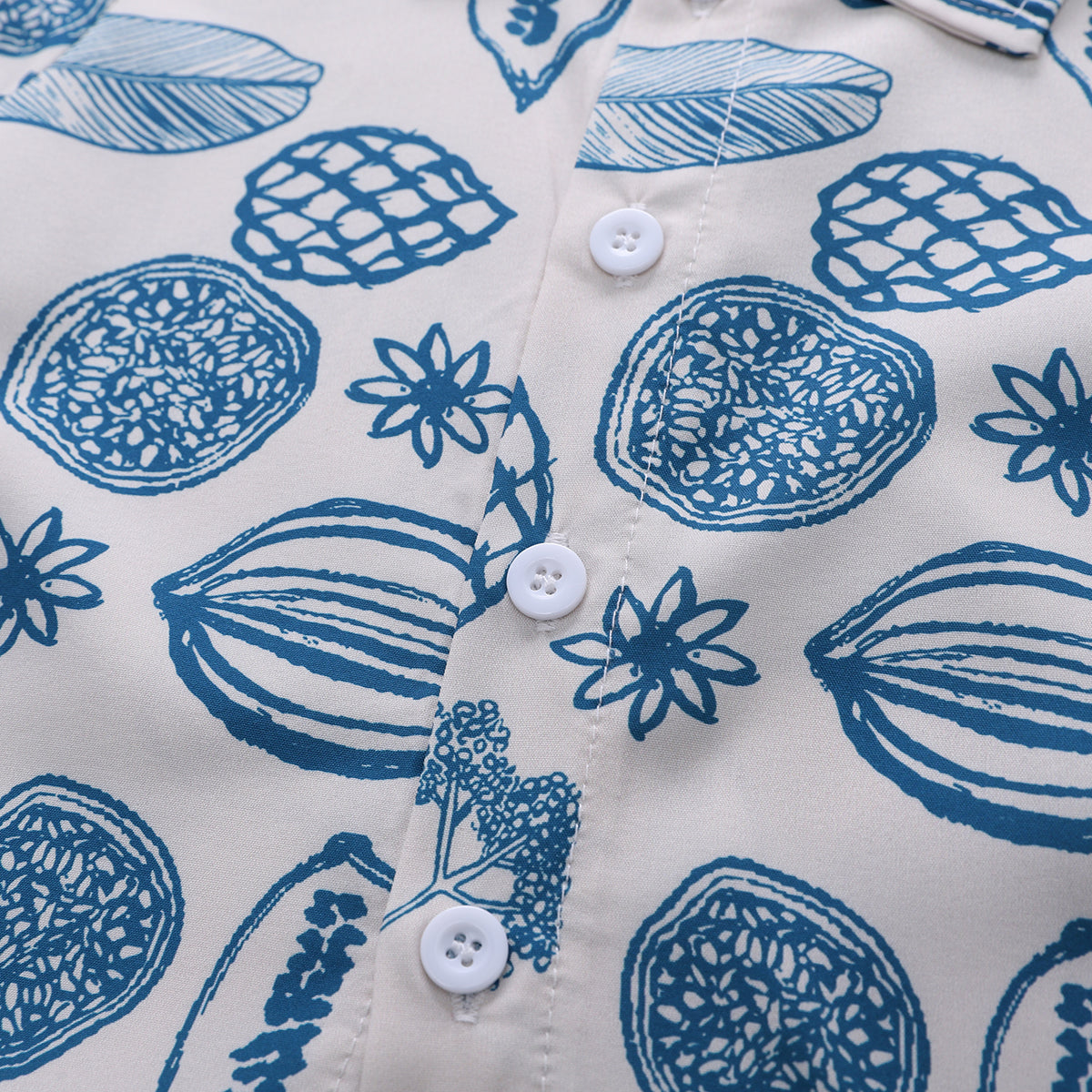 Printed Shirt and Shorts Set