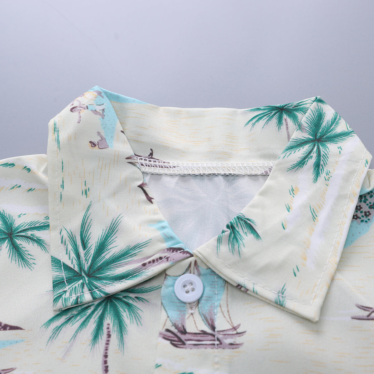 Printed Shirt and Shorts Set
