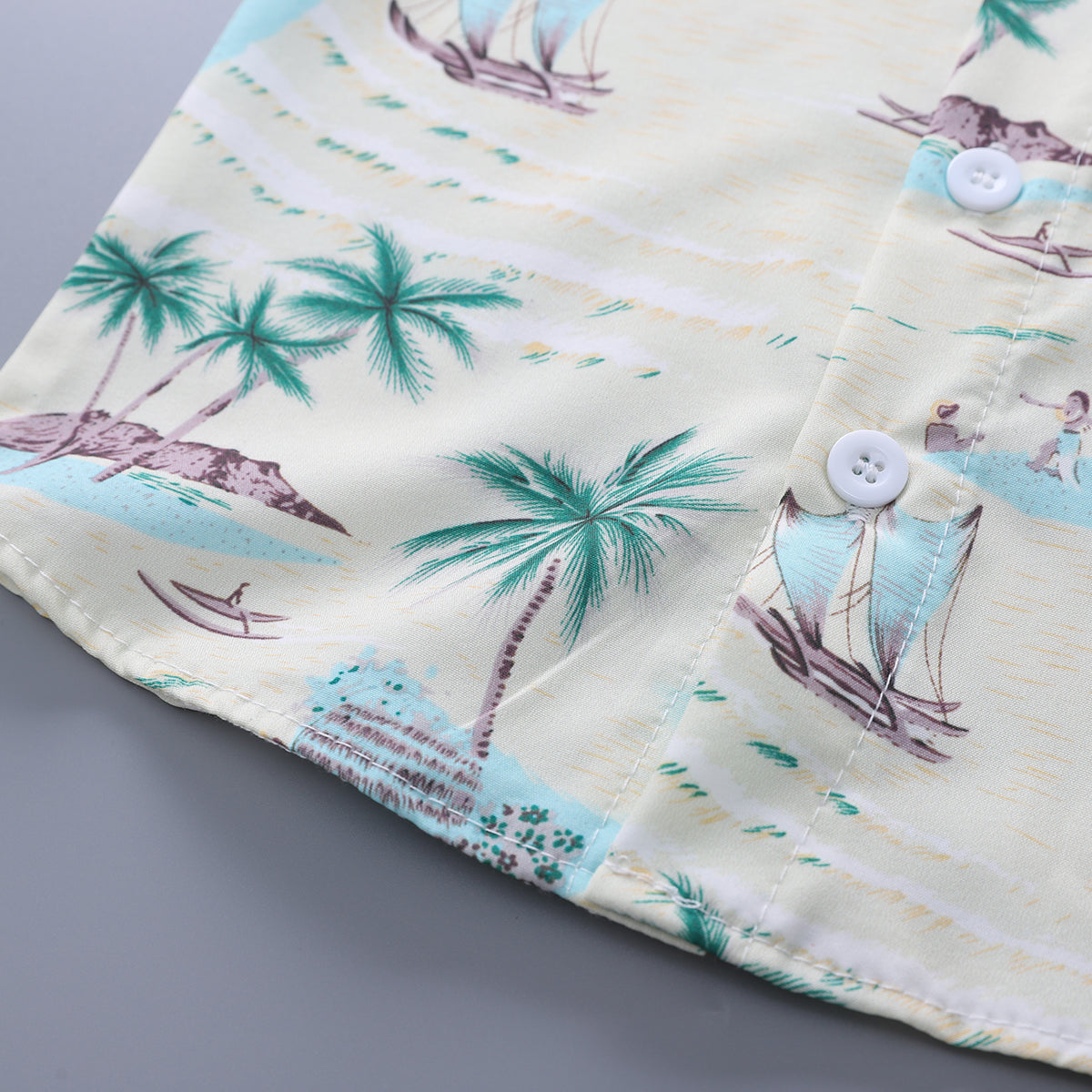 Printed Shirt and Shorts Set