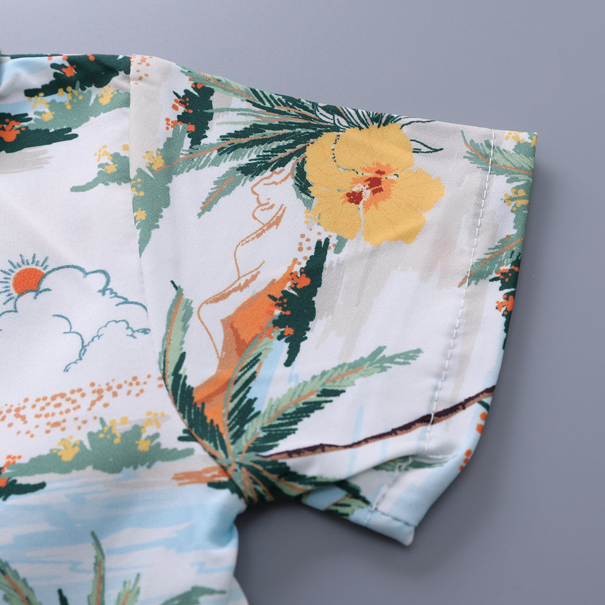 Printed Shirt and Shorts Set