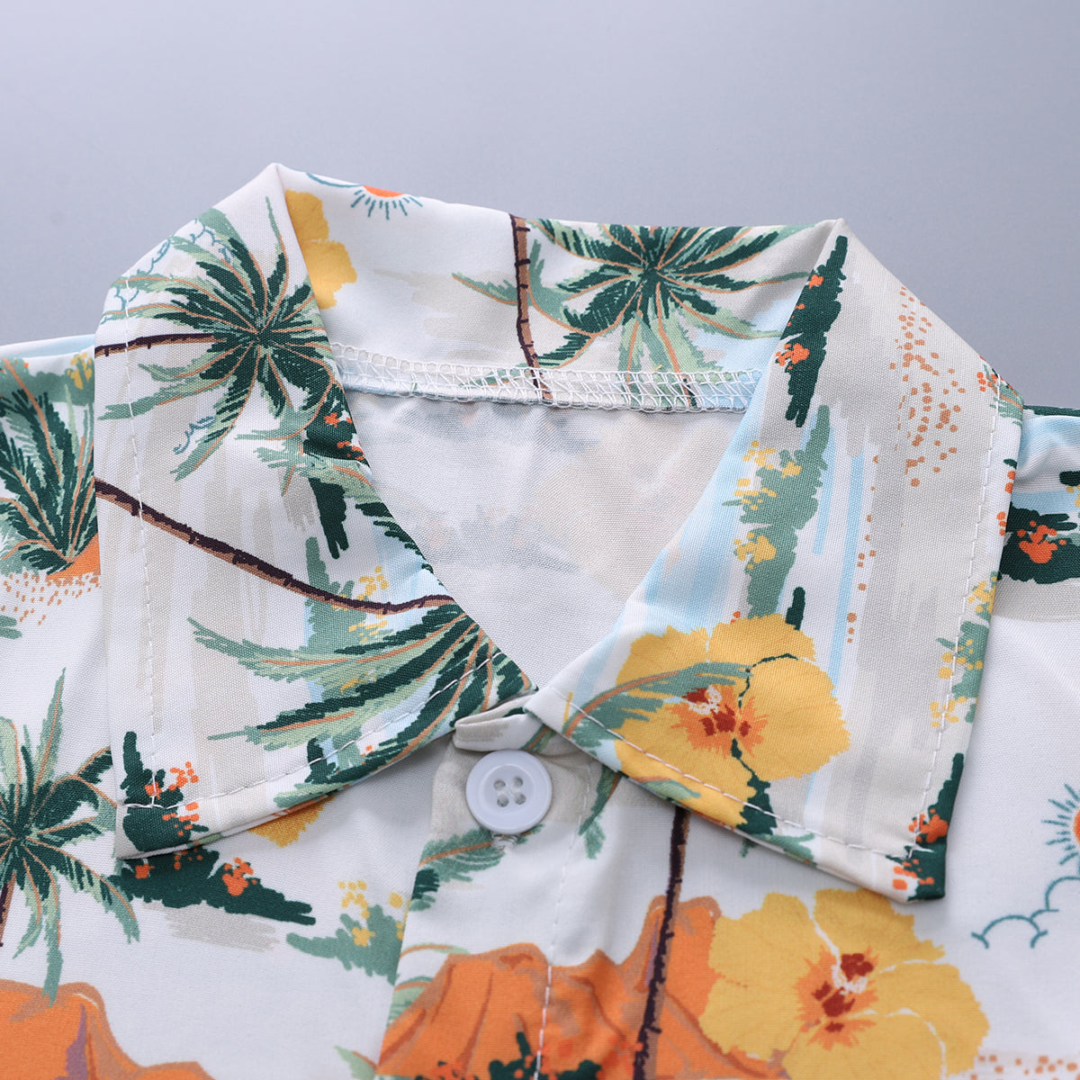 Printed Shirt and Shorts Set