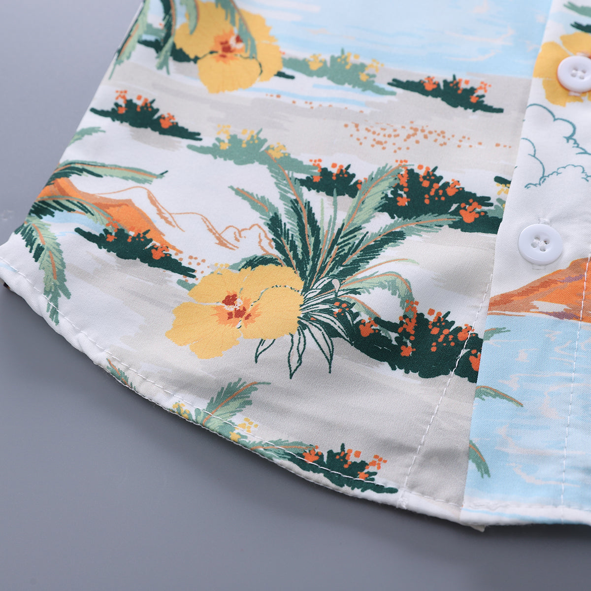 Printed Shirt and Shorts Set