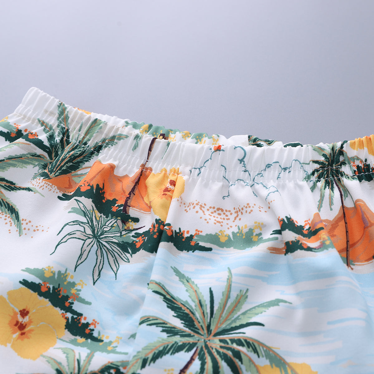 Printed Shirt and Shorts Set