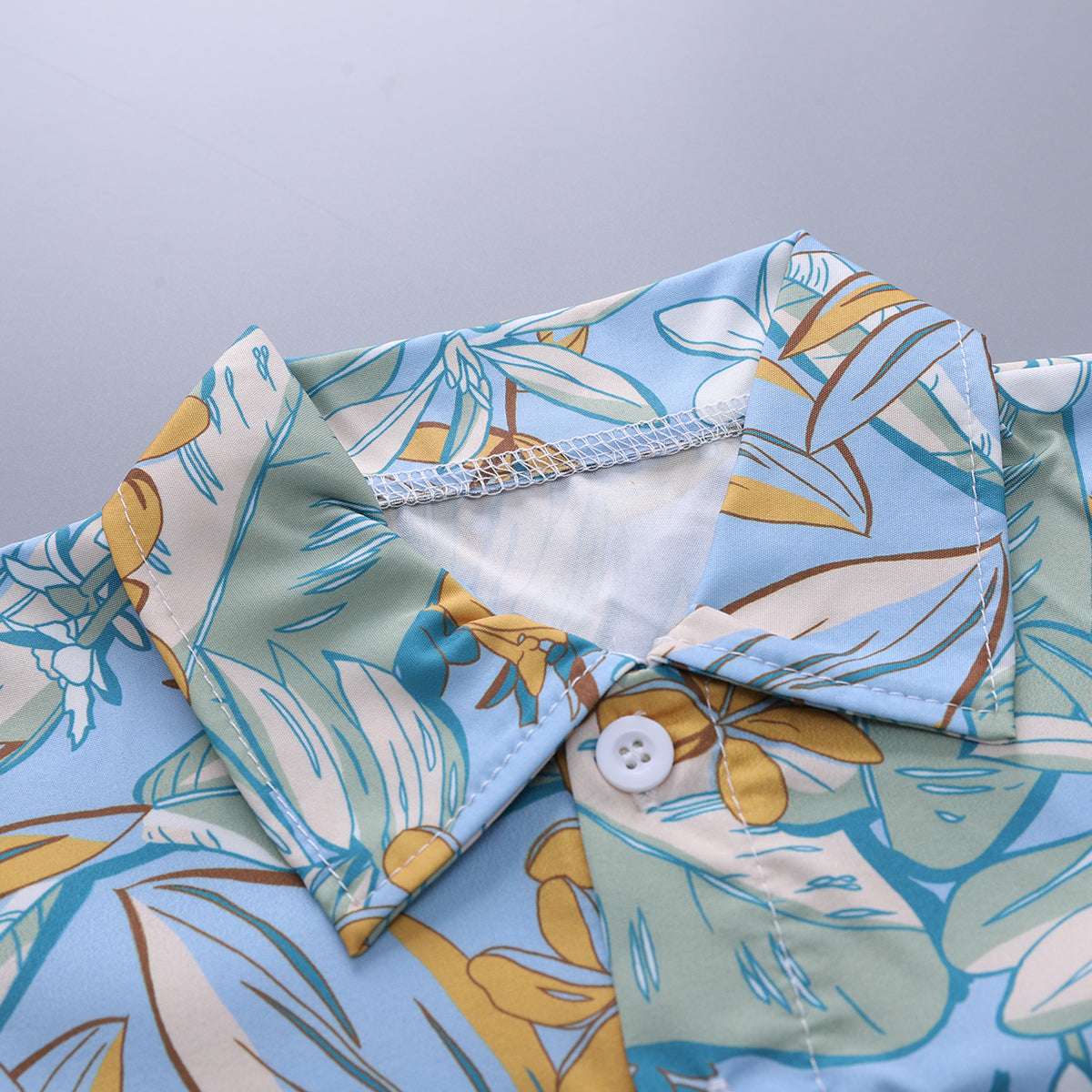 Printed Shirt and Shorts Set