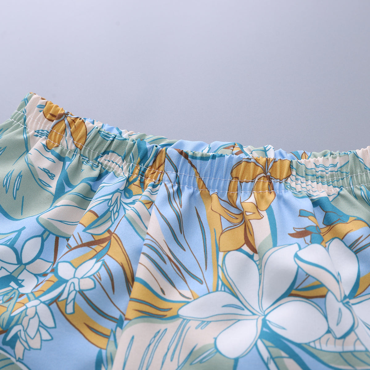 Printed Shirt and Shorts Set