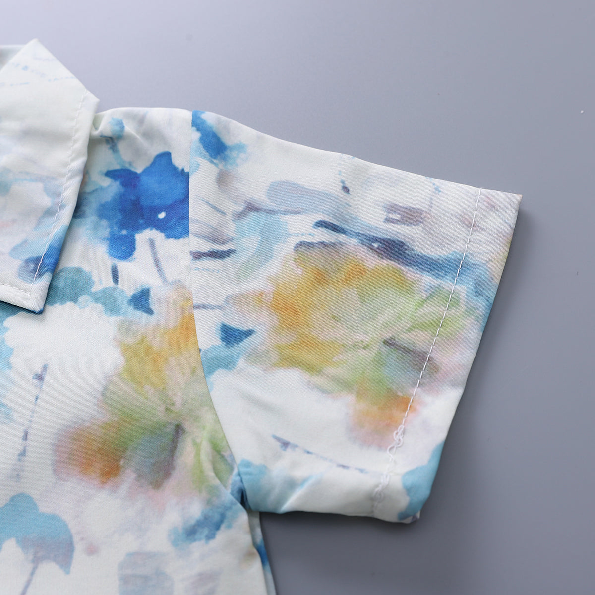 Printed Shirt and Shorts Set