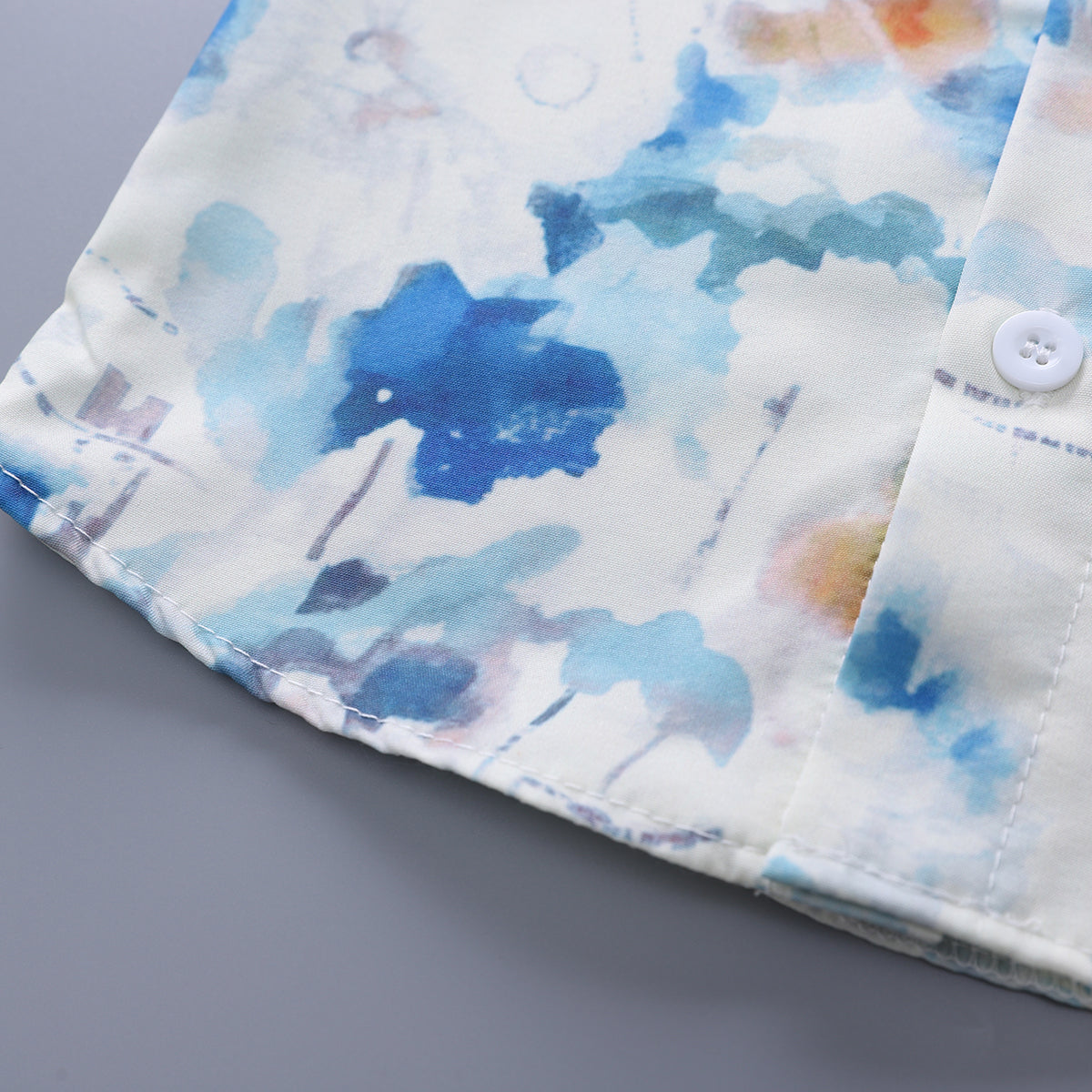 Printed Shirt and Shorts Set