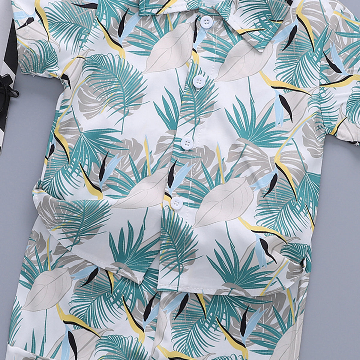 Printed Shirt and Shorts Set