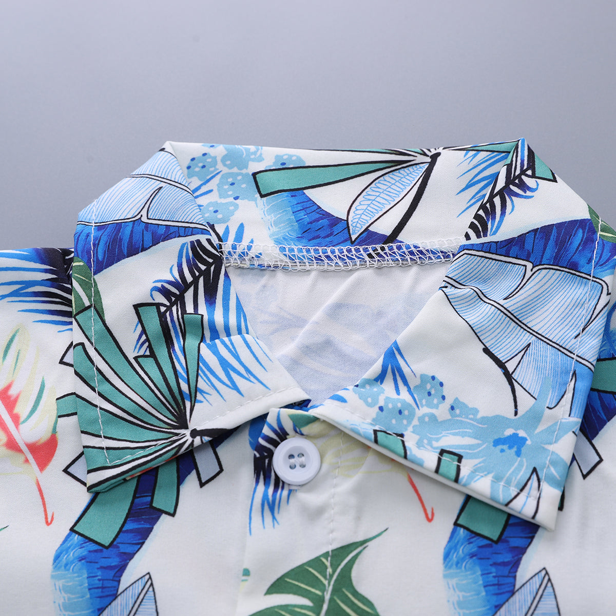 Printed Shirt and Shorts Set