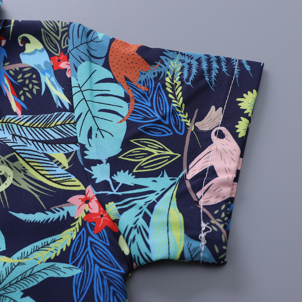 Printed Shirt and Shorts Set