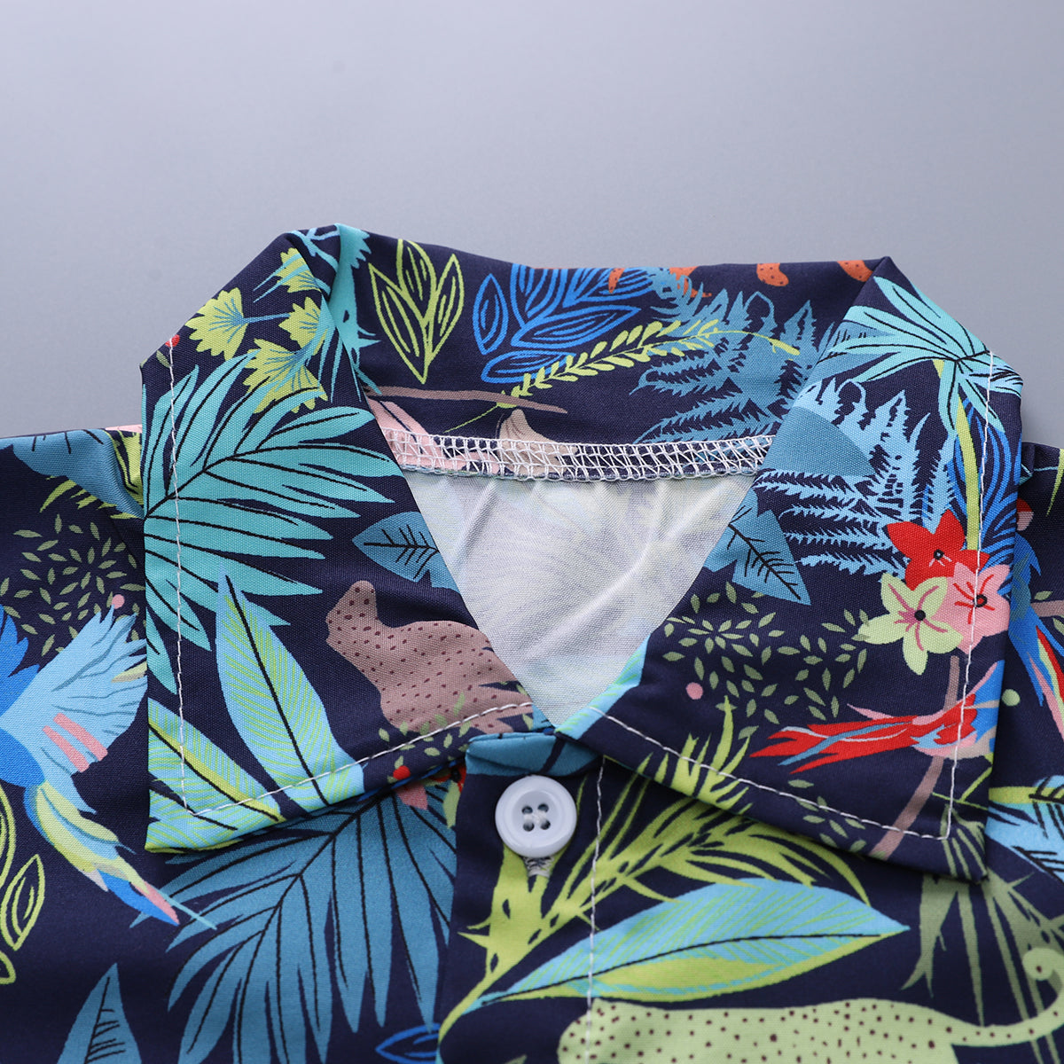 Printed Shirt and Shorts Set