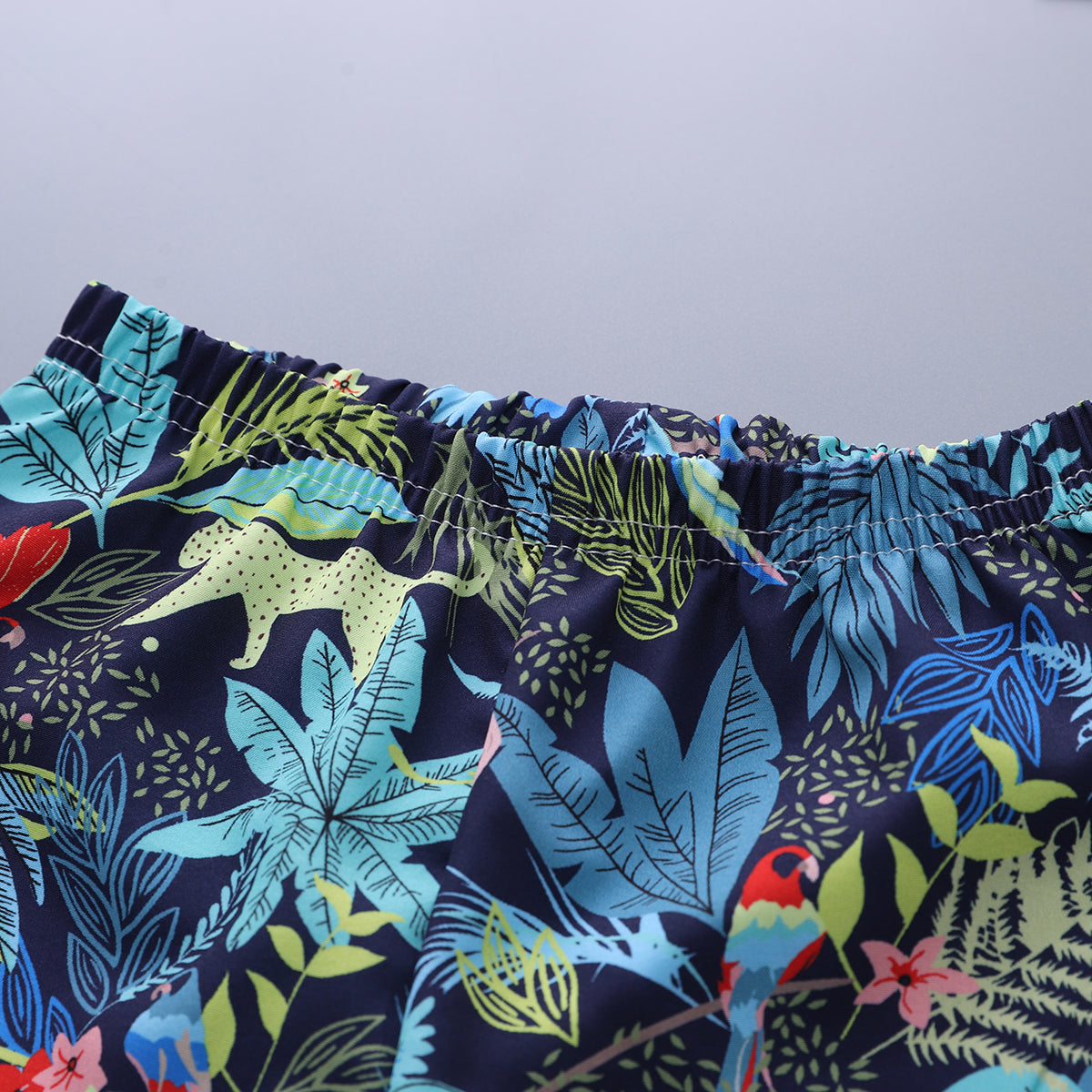 Printed Shirt and Shorts Set