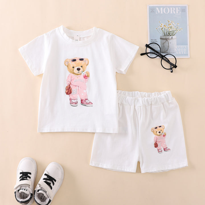 Printed T-shirt and Shorts Set