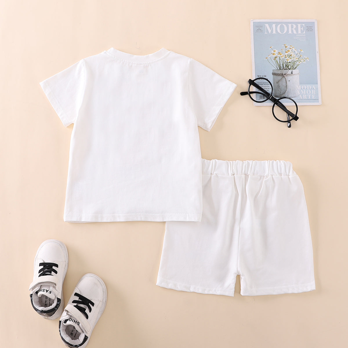 Printed T-shirt and Shorts Set