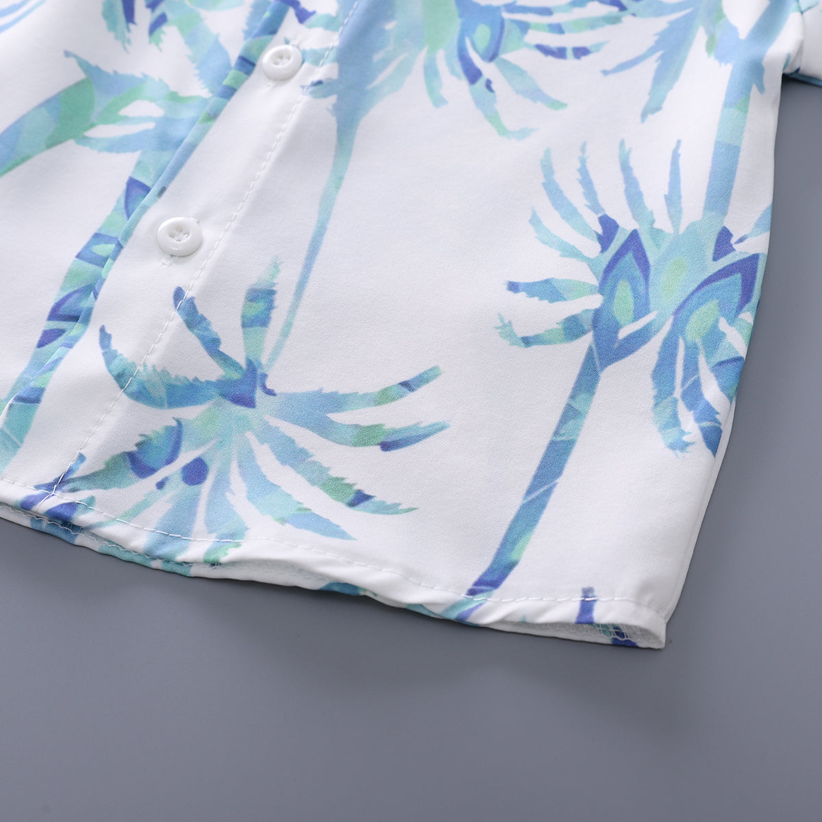 Printed Shirt and Shorts Set