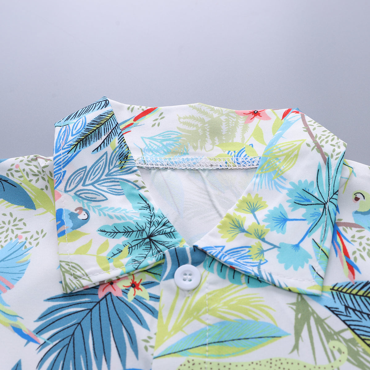 Printed Shirt and Shorts Set