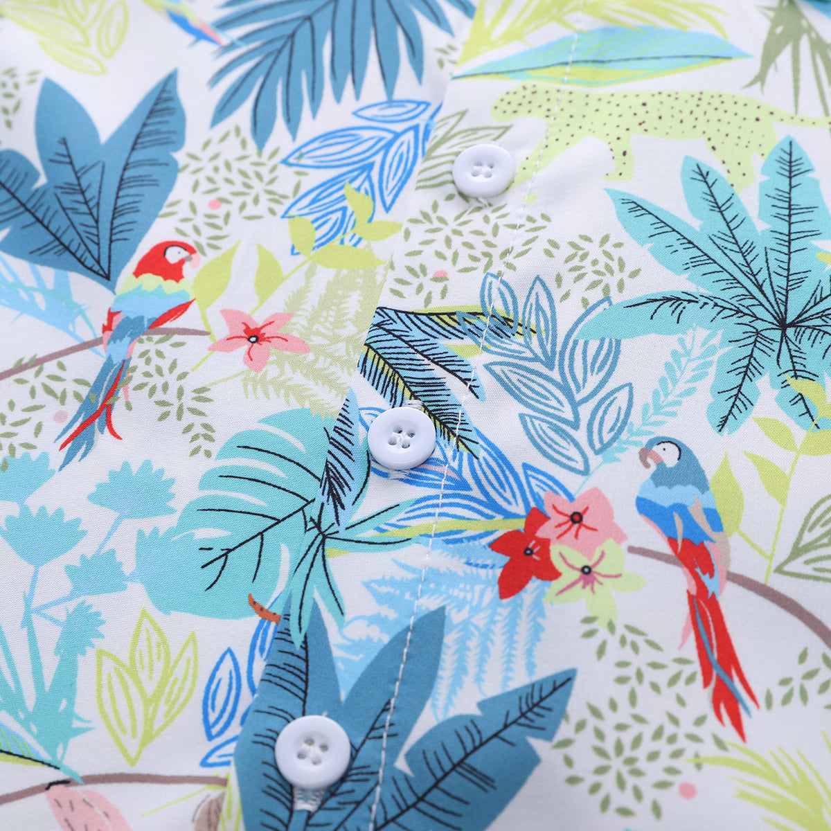 Printed Shirt and Shorts Set
