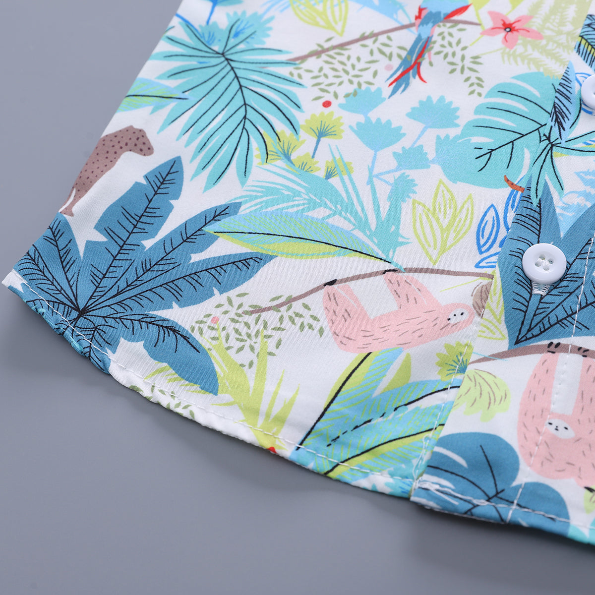 Printed Shirt and Shorts Set
