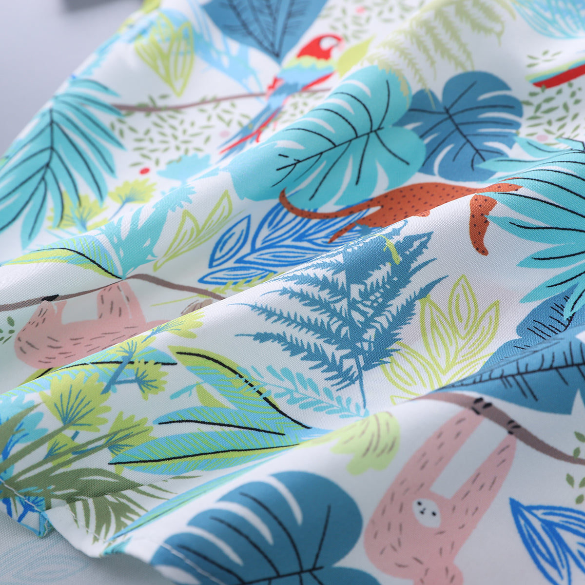 Printed Shirt and Shorts Set