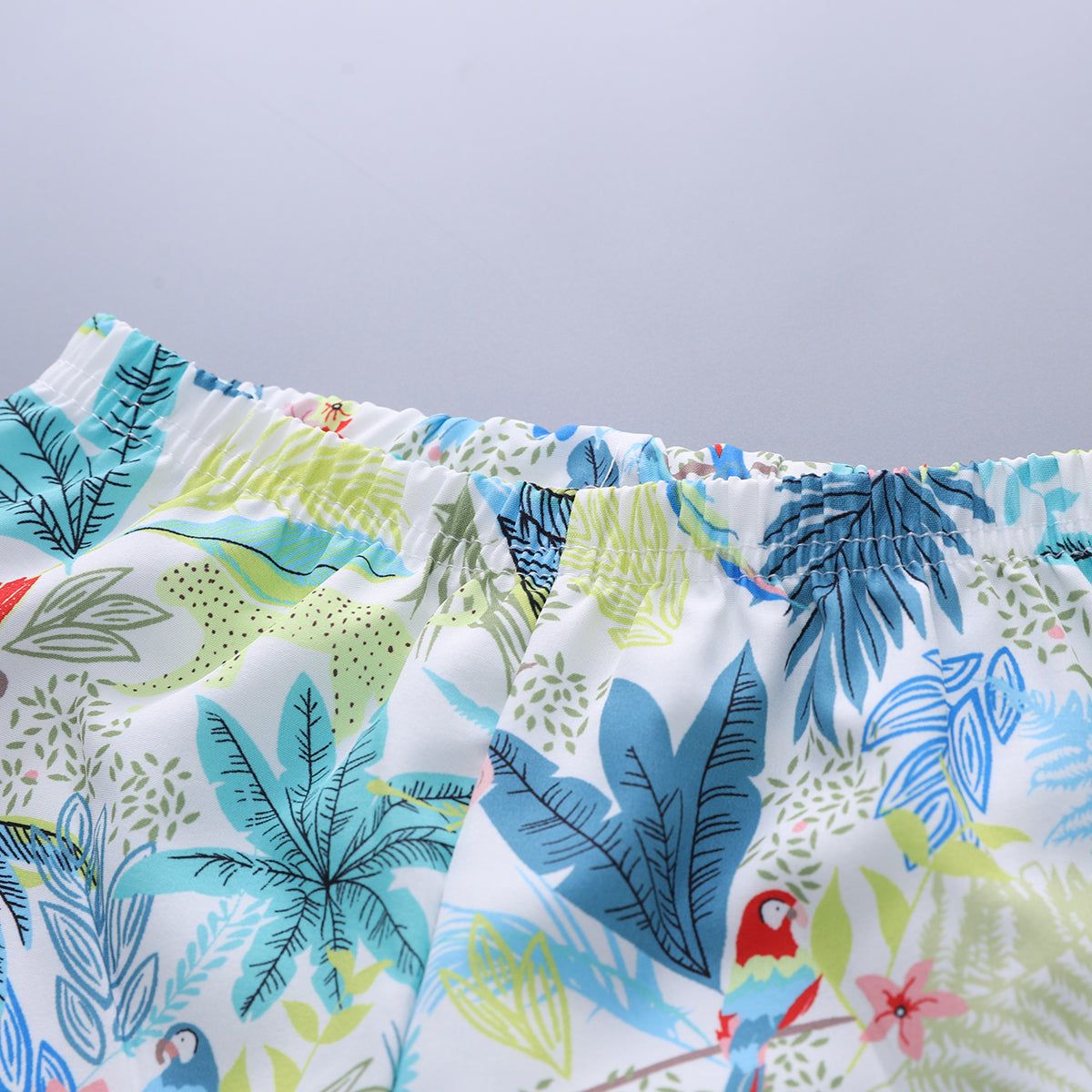 Printed Shirt and Shorts Set