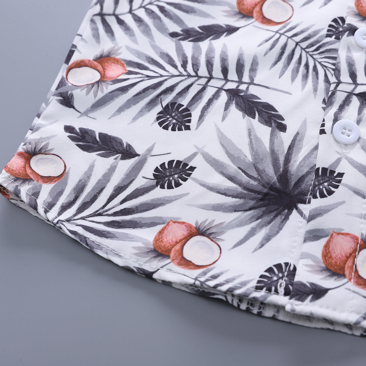 Printed Shirt and Shorts Set