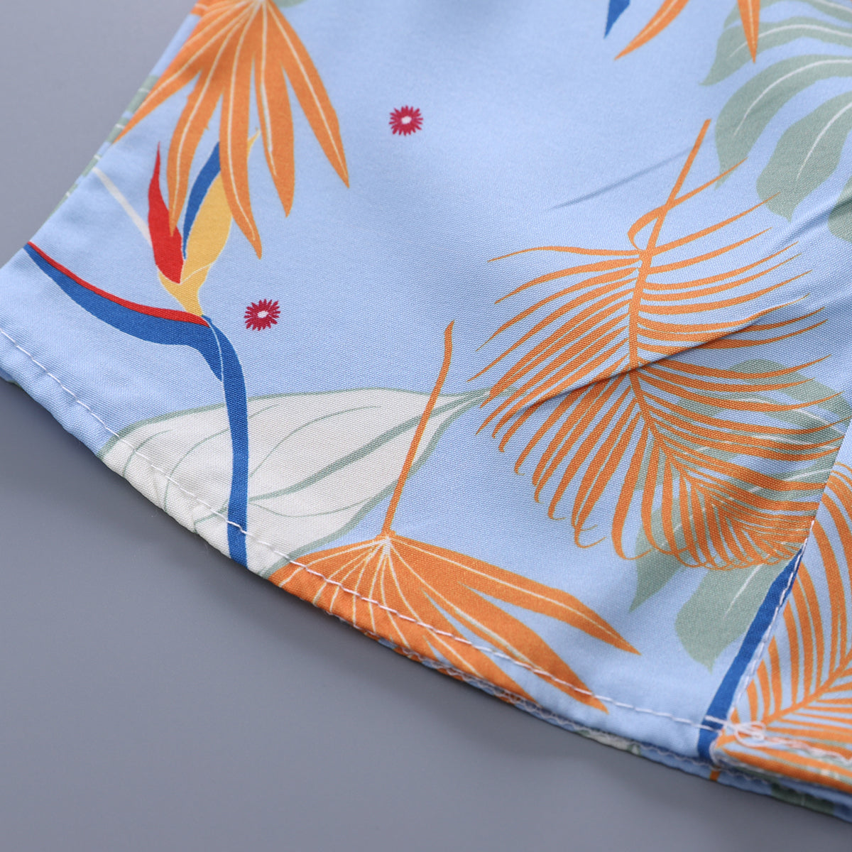 Printed Shirt and Shorts Set
