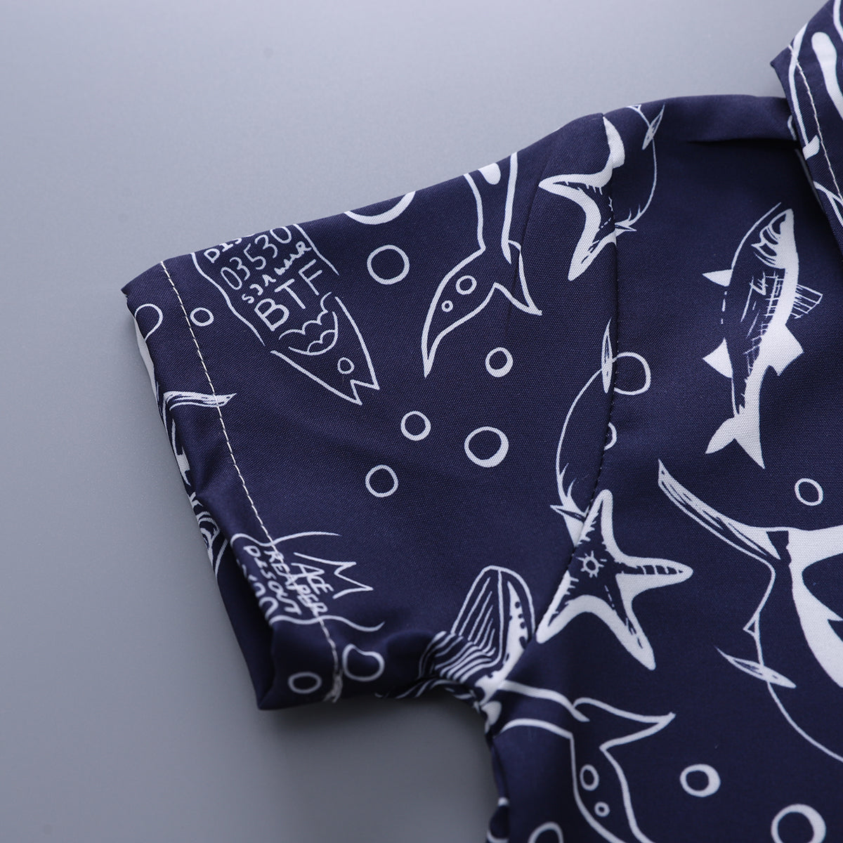 Printed Shirt and Shorts Set