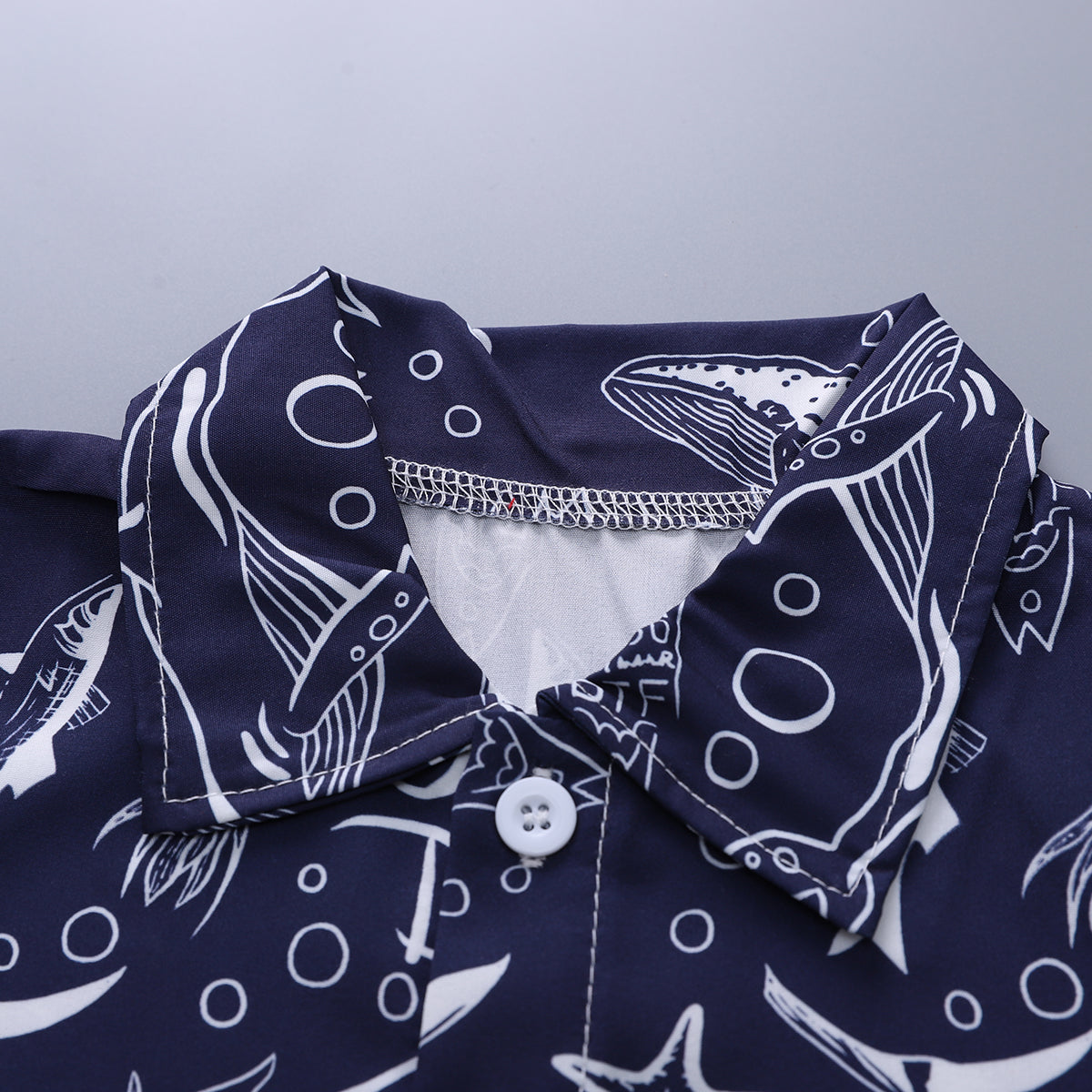 Printed Shirt and Shorts Set
