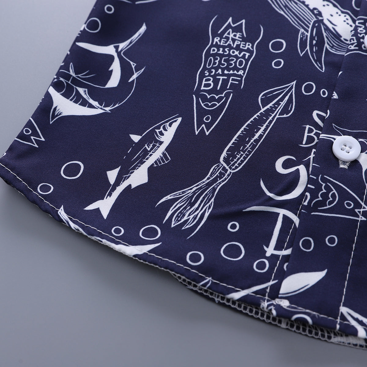 Printed Shirt and Shorts Set