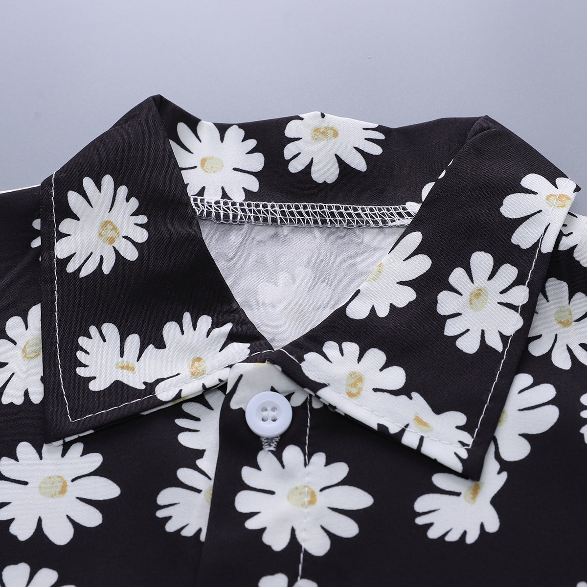 Printed Shirt and Shorts Set