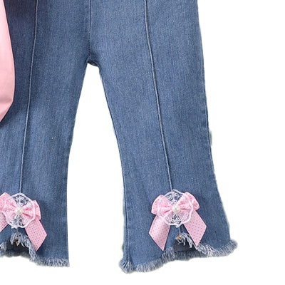Girls Printed Top with Trousers