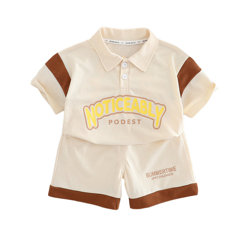 Printed T-shirt and Shorts Set
