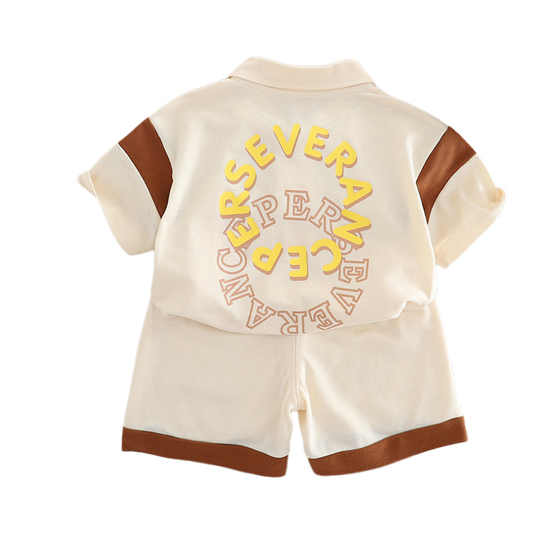Printed T-shirt and Shorts Set