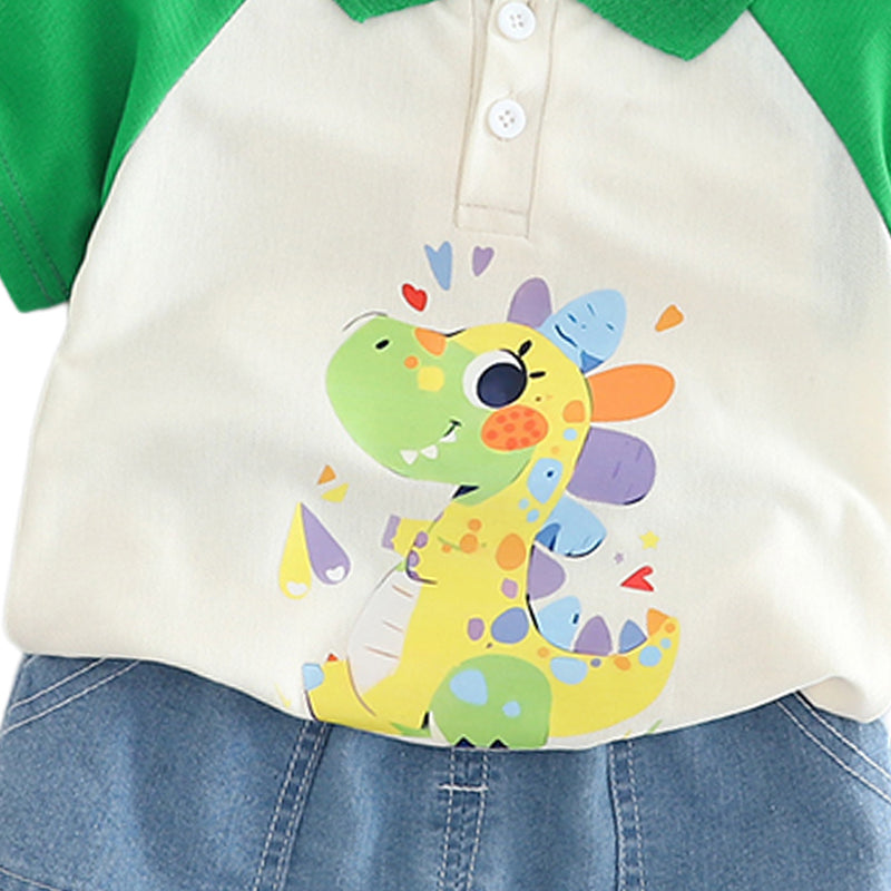 Printed T-shirt and Shorts Set