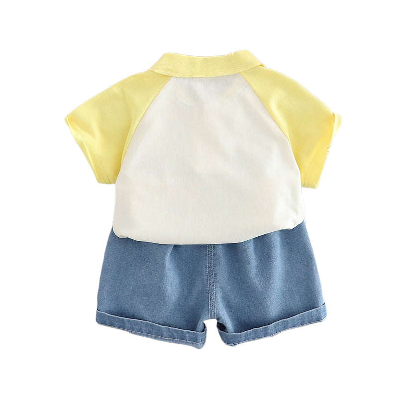 Printed T-shirt and Shorts Set