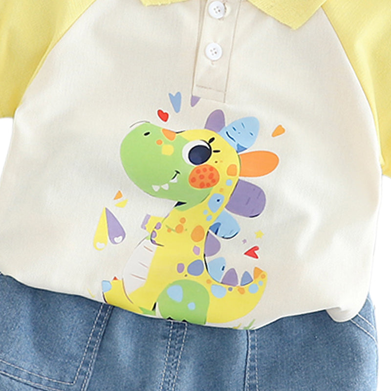 Printed T-shirt and Shorts Set