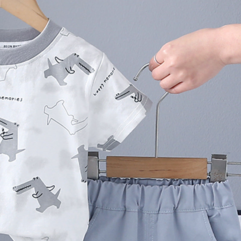 Printed T-shirt and Shorts Set
