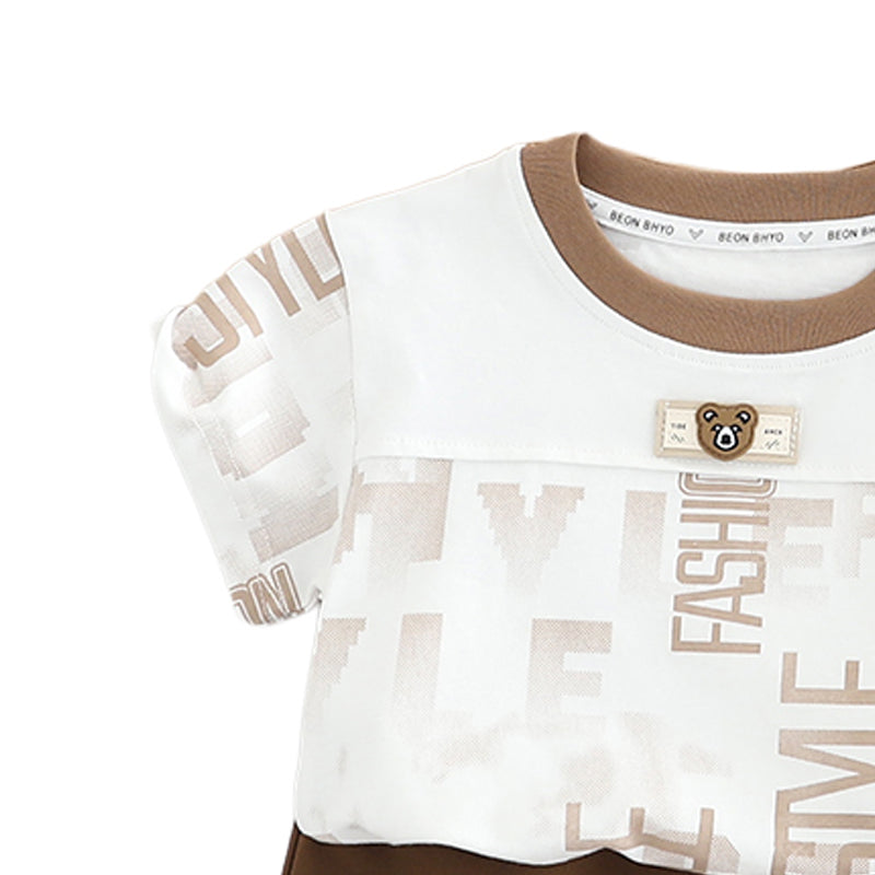 Printed T-shirt and Shorts Set
